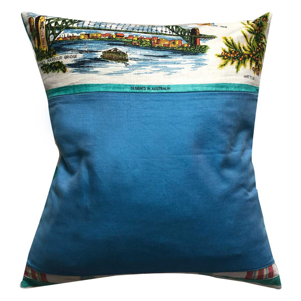 New South Wales and ACT souvenir teatowel cushion cover