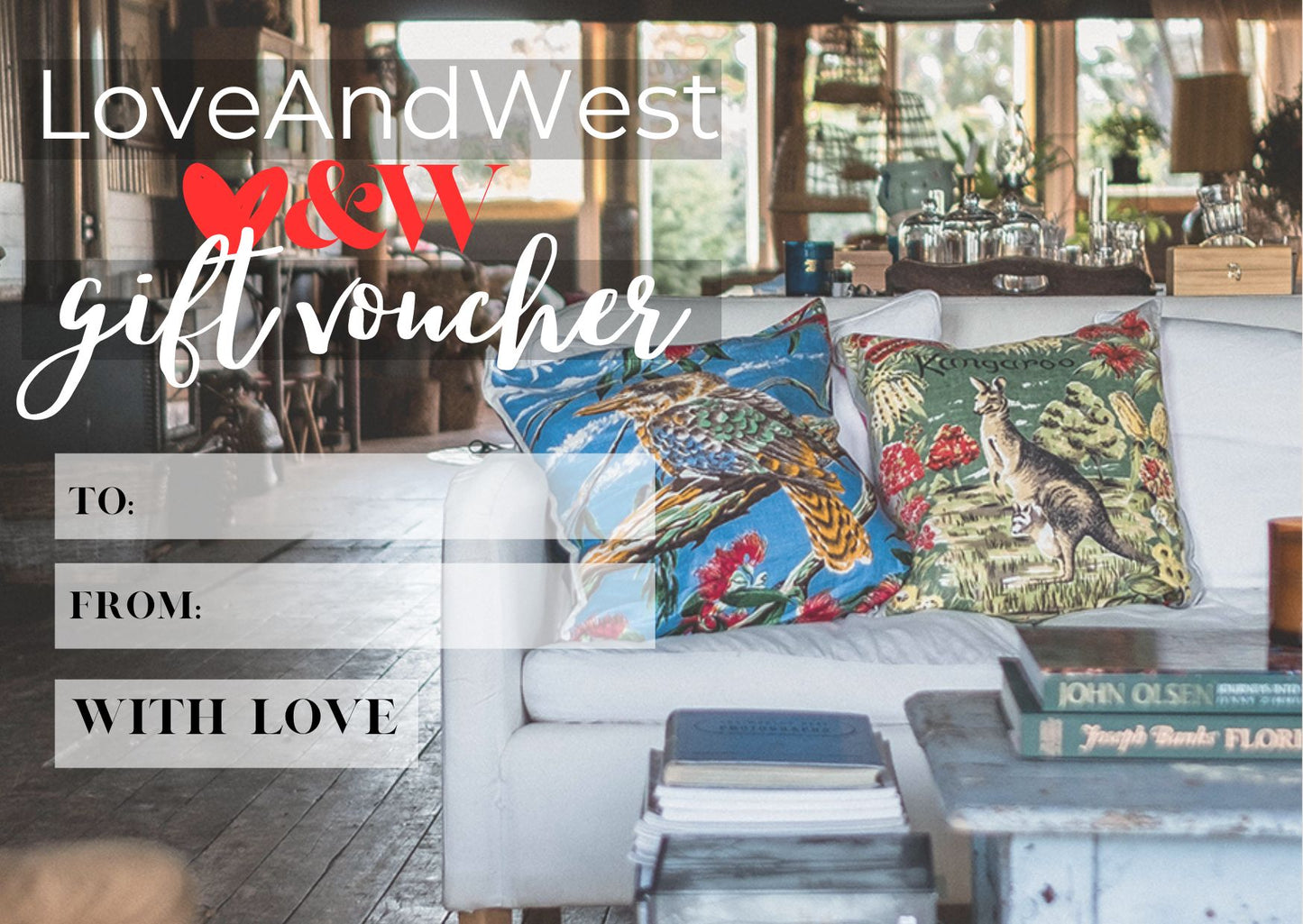 Love And West gift card