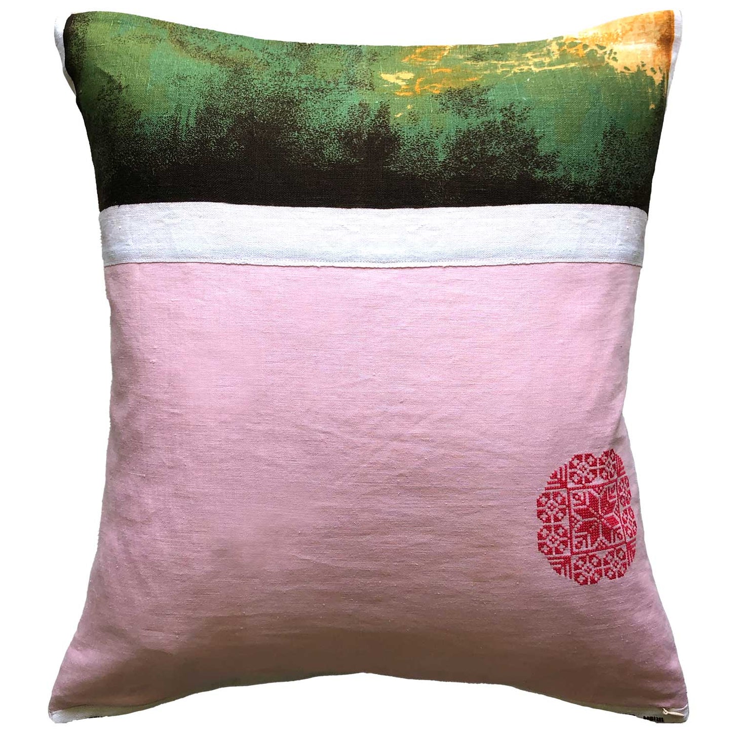 Boy and Rabbit Raeburn portrait teatowel cushion cover