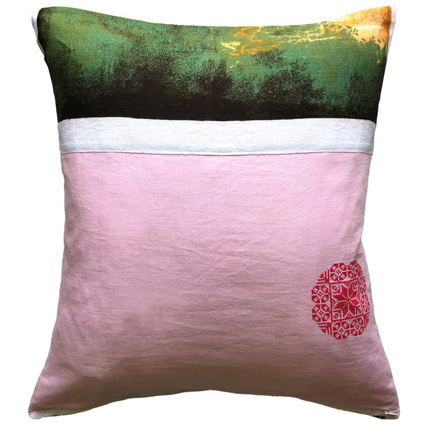 Boy and Rabbit Raeburn portrait teatowel cushion cover