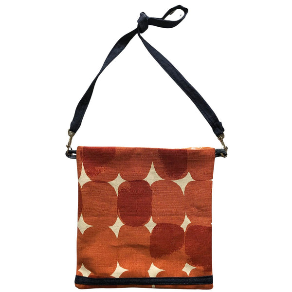 Stoney tangerine and orange gum blossom cloth fabric satchel Love And West