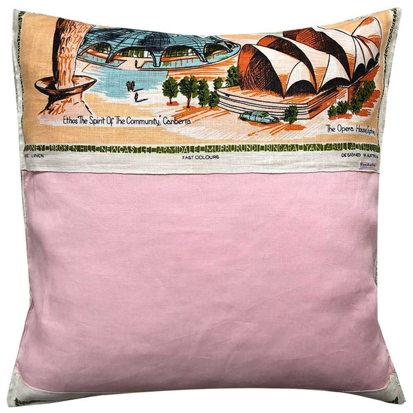 NSW and ACT map and landmarks cushion cover