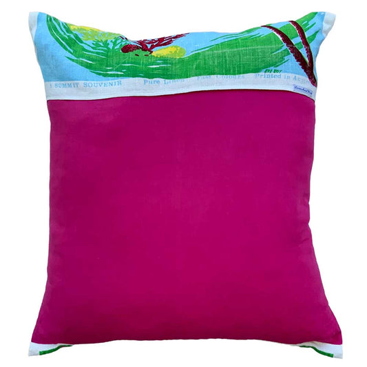 Hayman Island Eve Roy illustrated vintage linen teatowel cushion cover