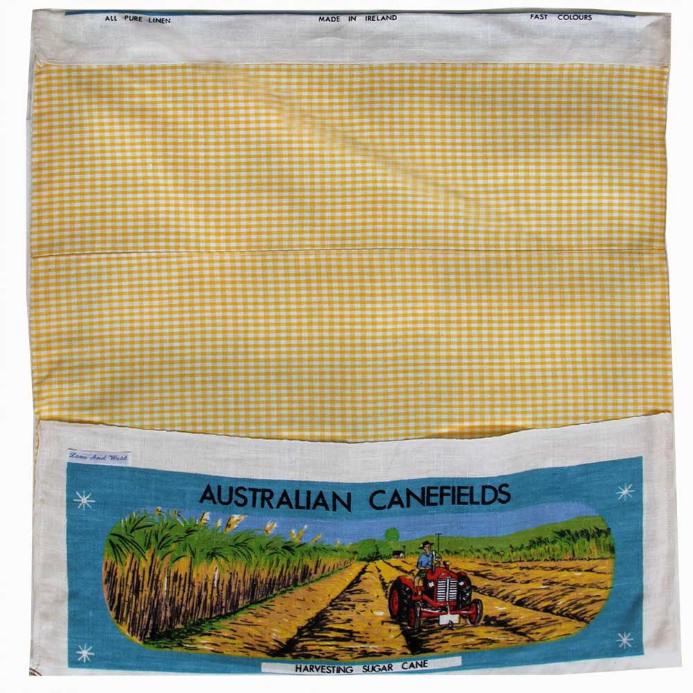 Greetings from Childers souvenir teatowel cushion cover
