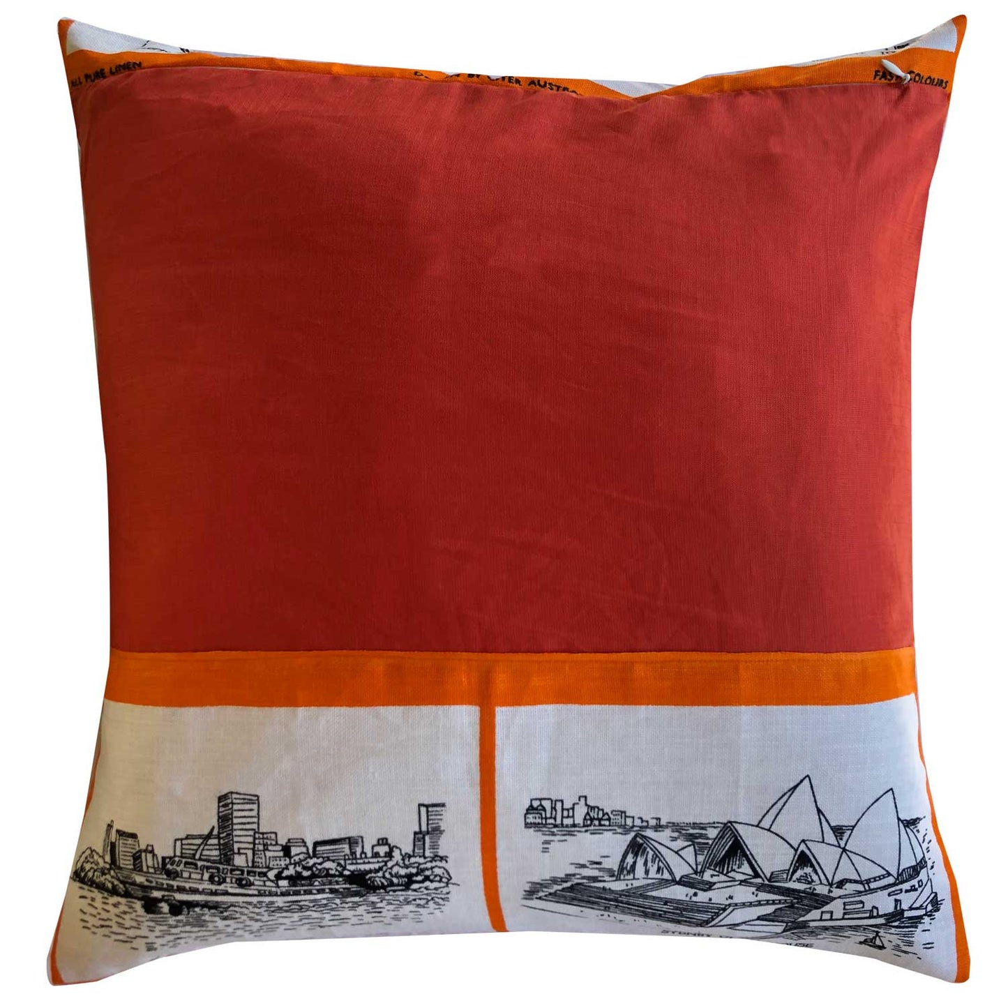 Sydney souvenir linen teatowel cushion cover