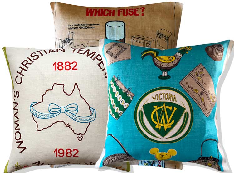 Charity linen teatowel cushion covers