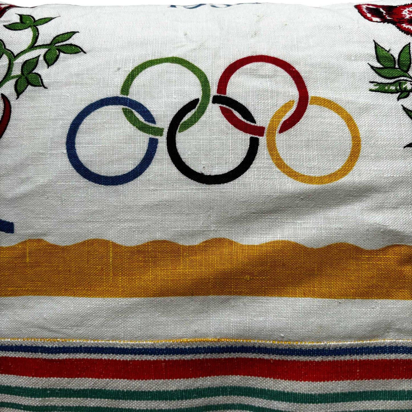 1956 Melbourne Olympics teatowel cushion cover