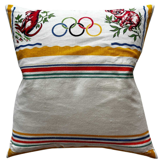 1956 Melbourne Olympics teatowel cushion cover