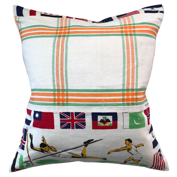 1956 Olympics teatowel cushion cover