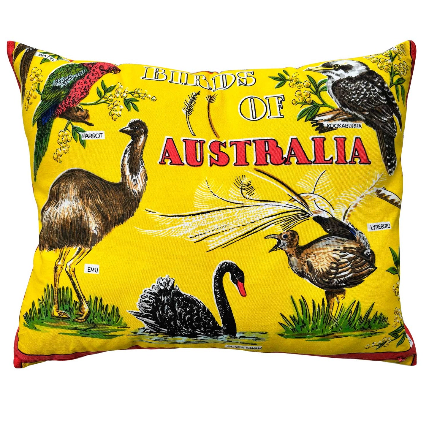 1976 Australian Fauna calendar teatowel cushion covers