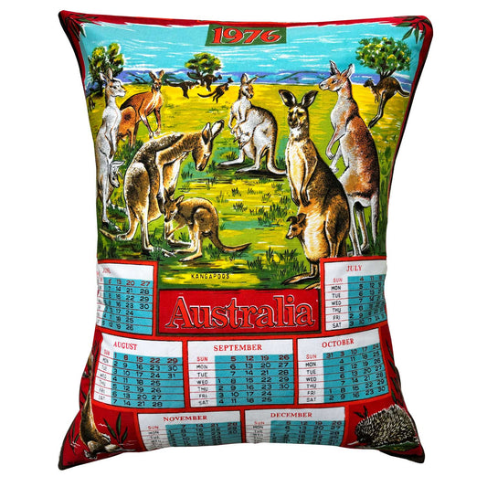 Love And West 1976 Australian fauna teatowel cushion cover