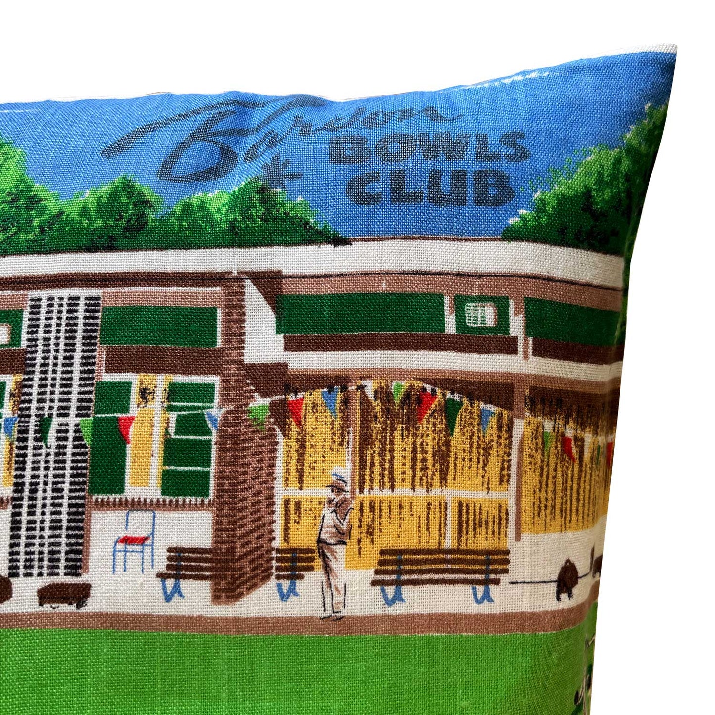Bowlo teatowel cushion cover