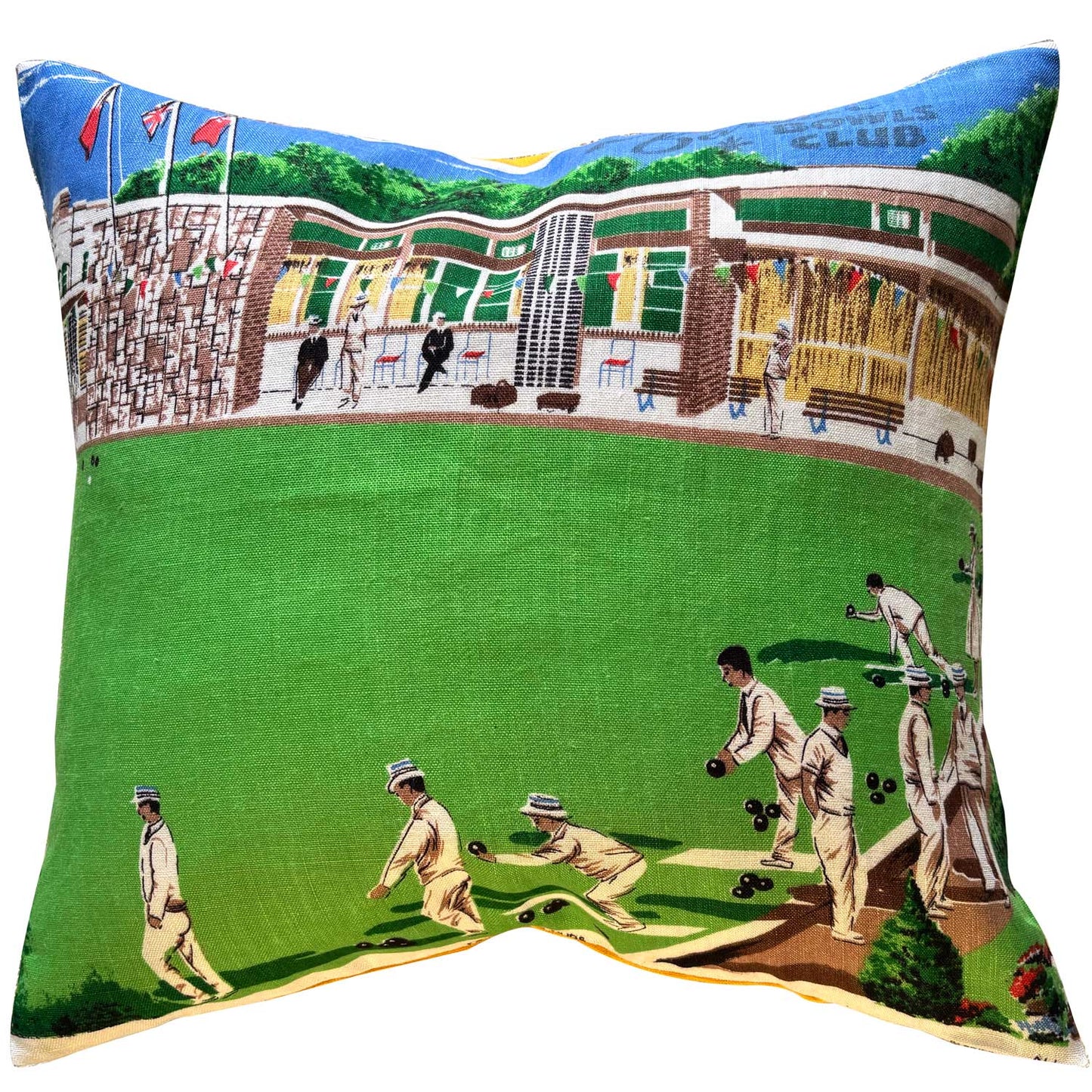 Bowlo teatowel cushion cover