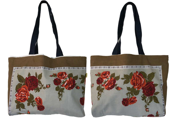 Tablecloth tote bags