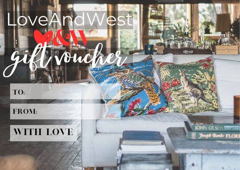 Love And West gift card