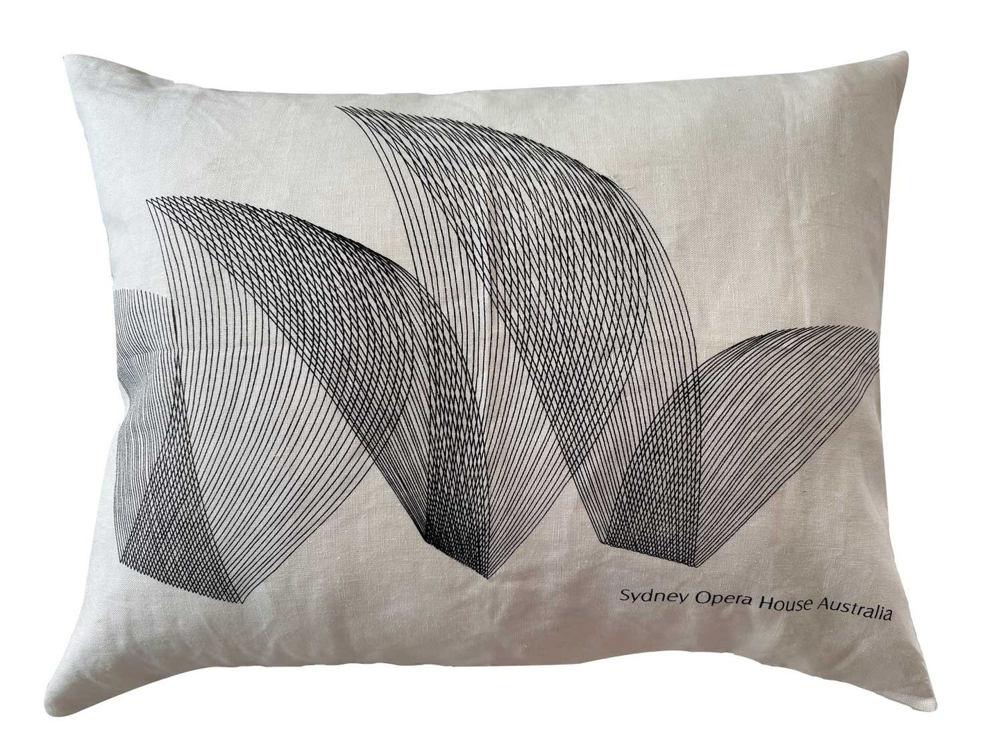 Sydney Opera House simple line drawing cushion cover
