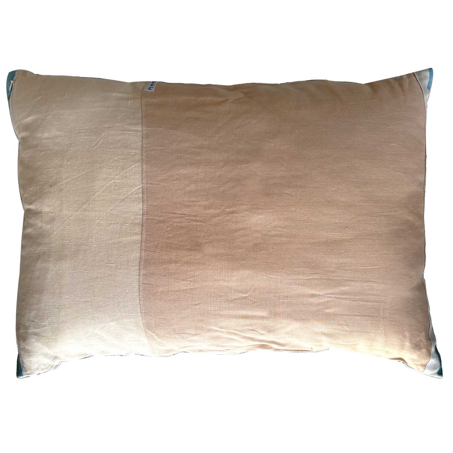 Oriana vintage teatowel cushion cover , revere, on white background