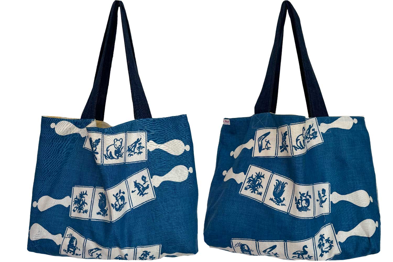 Rolling pins australiana teatowel tote