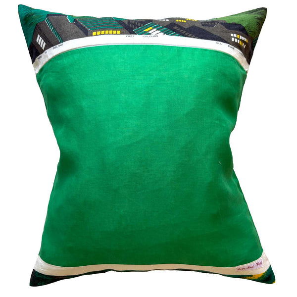 Sydney Harbour by night on a teatowel cushion cover