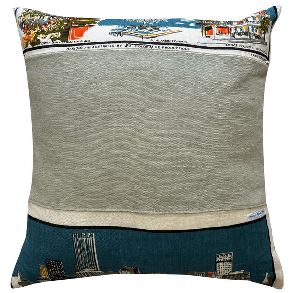 Darlinghurst vintage teatowel cushion cover