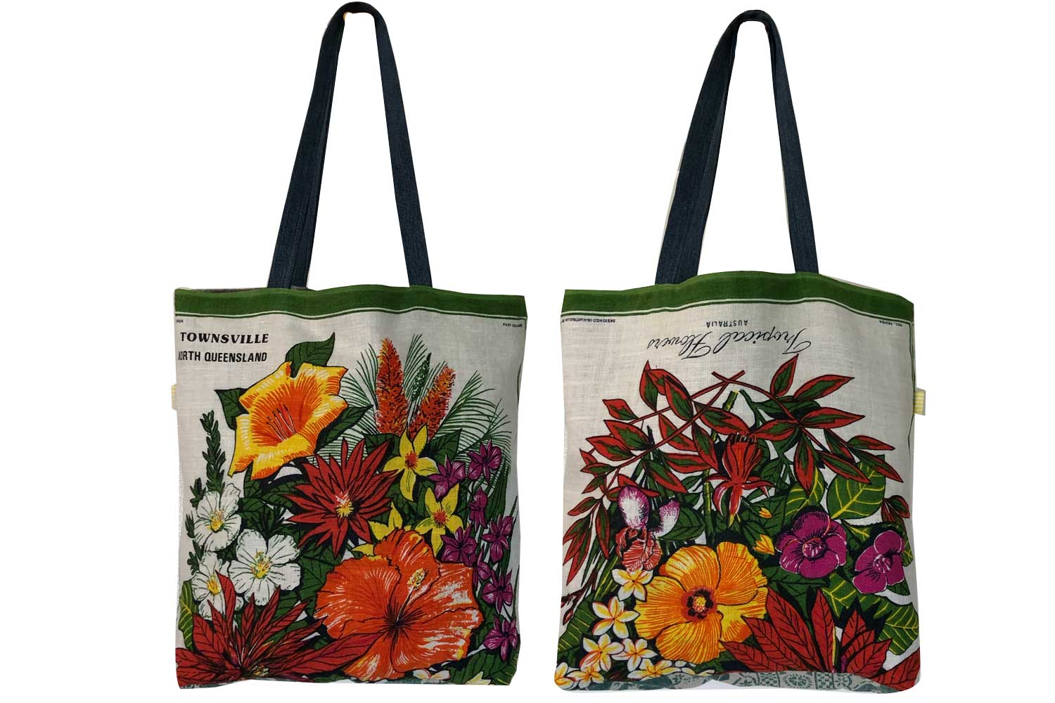 Townsville tropical flowers tote bag