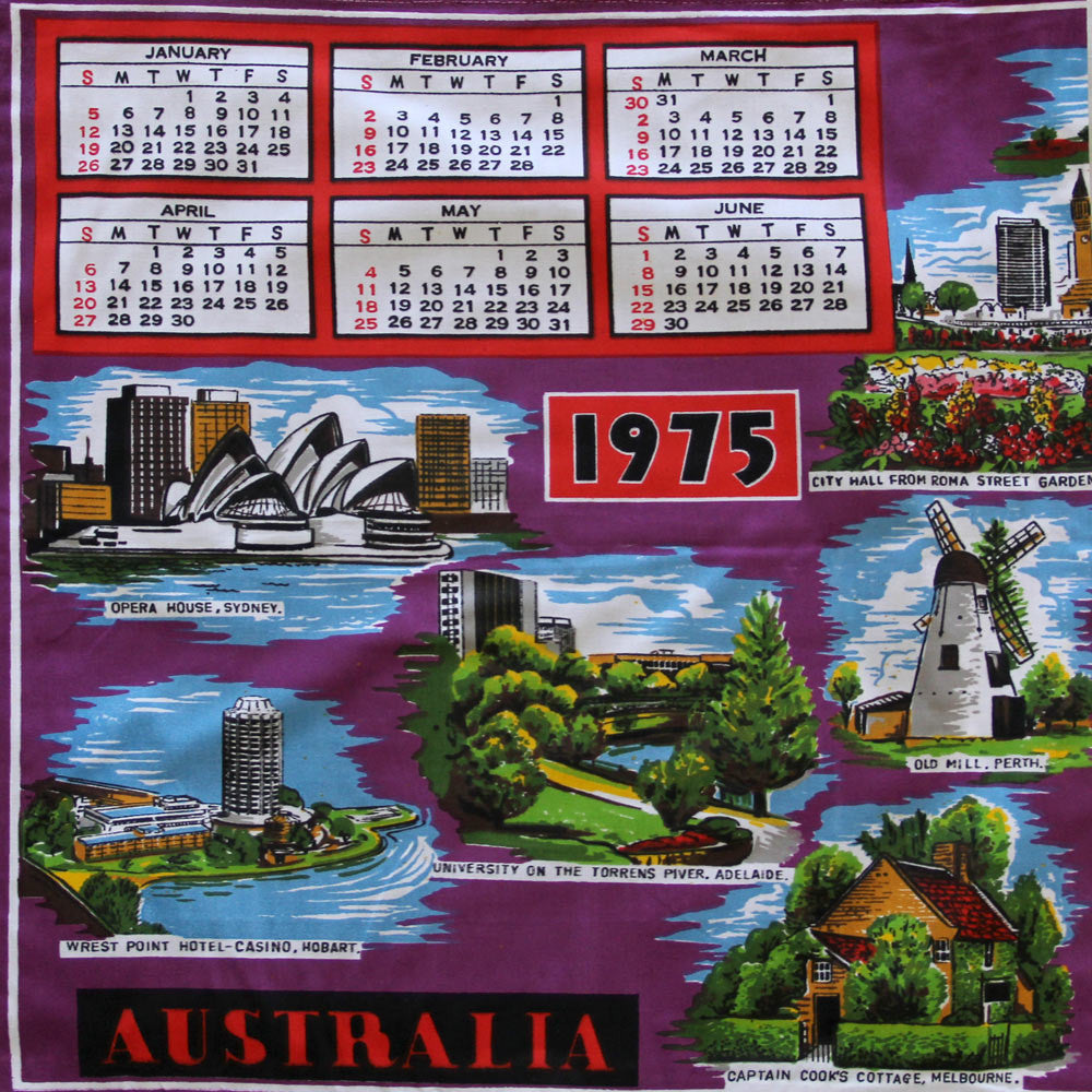 Love And West 1975 vintage teatowel cushion cover