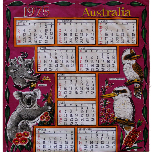 Love And West 1975 vintage teatowel cushion cover