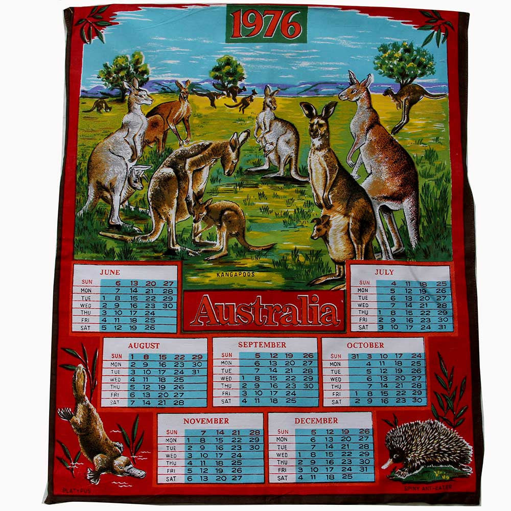 Love And West 1976 Australian fauna teatowel cushion cover
