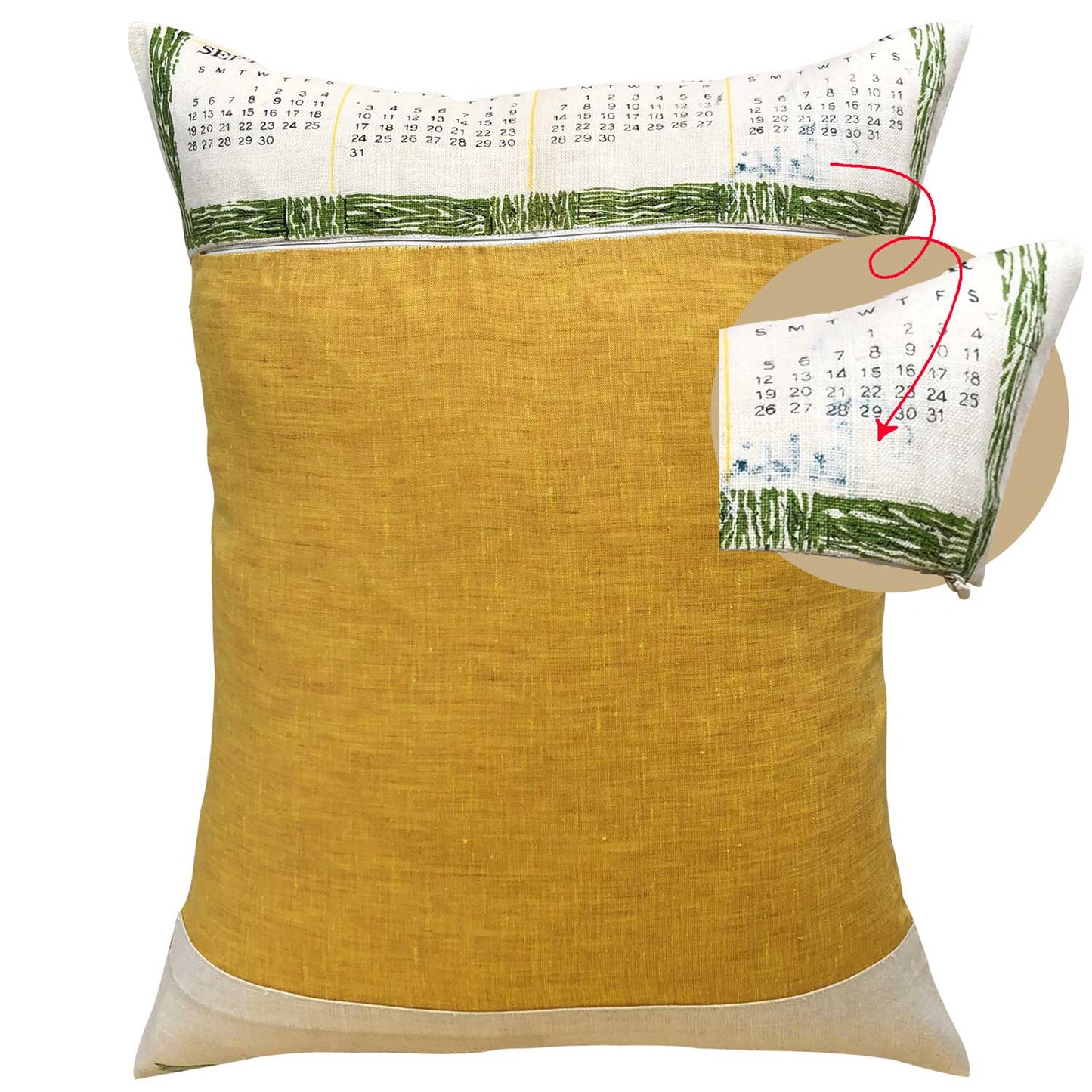 1982 vintage linen teatowel cushion cover