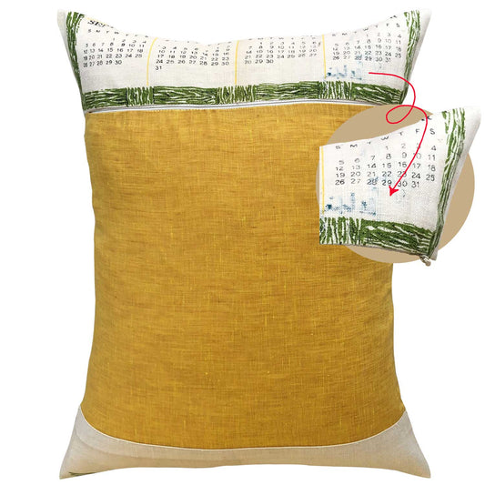 1982 vintage linen teatowel cushion cover