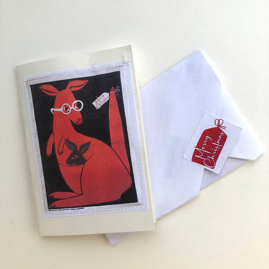 3-pack Christmas Cards with teatowel designs
