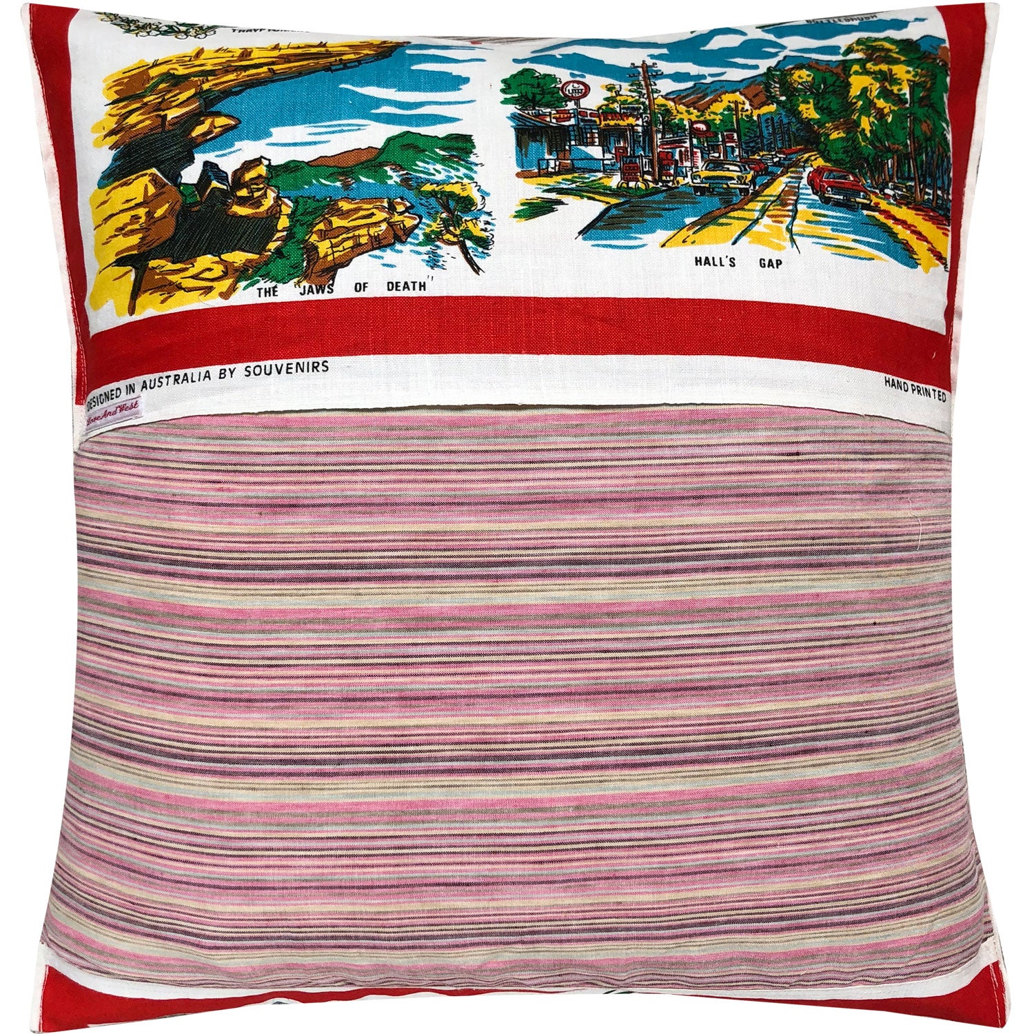 Grampians souvenir teatowel cushion cover