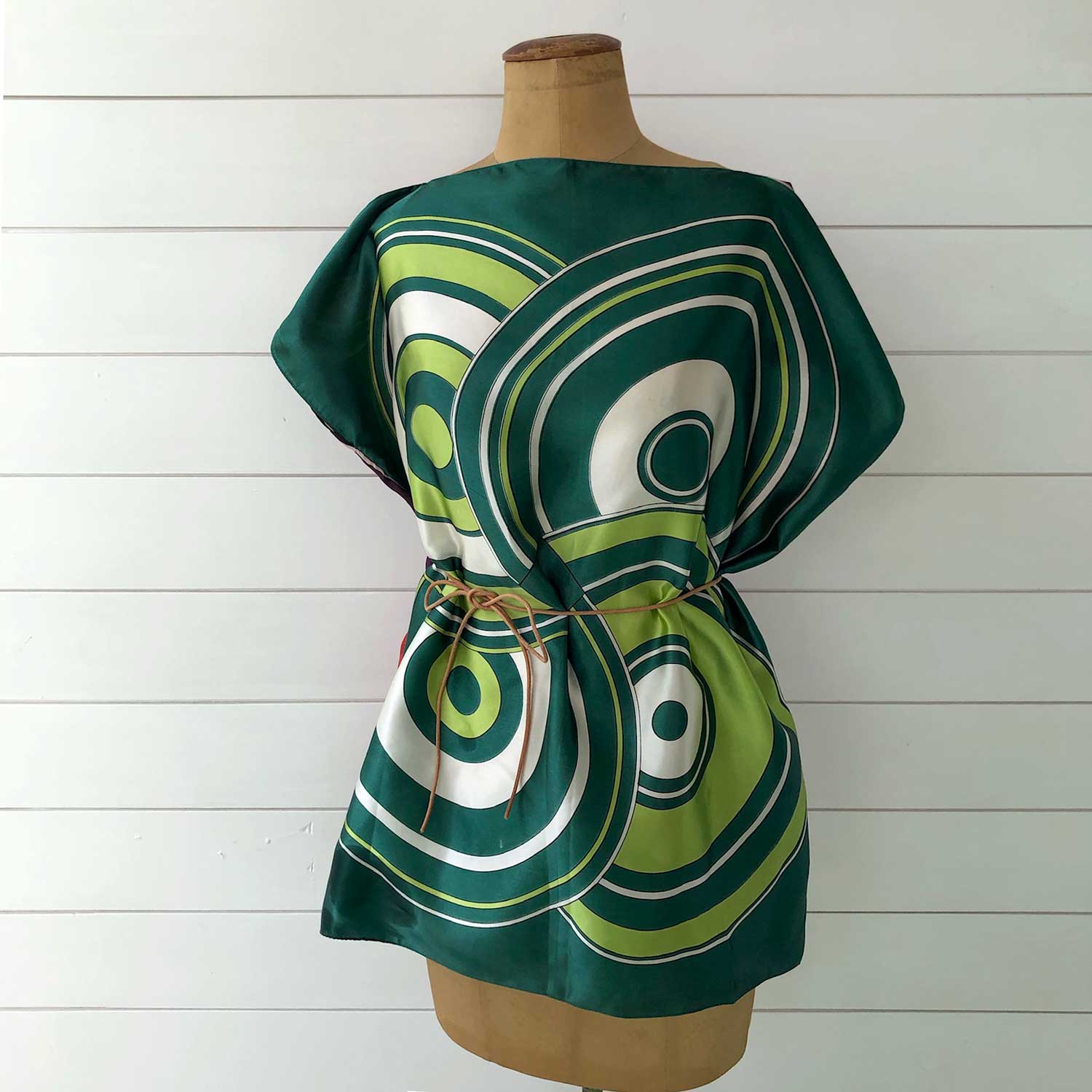 Abstract designs Vintage scarf top