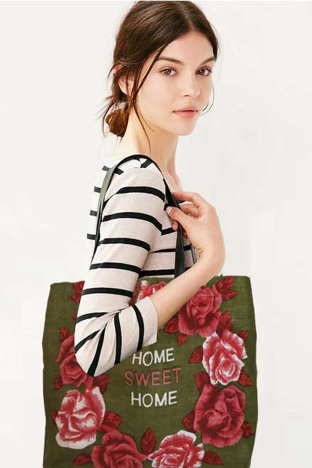 Home Sweet Home shopping tote bag