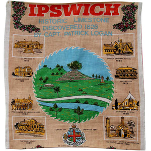 Love And West Ipswich vintage linen teatowel cushion cover