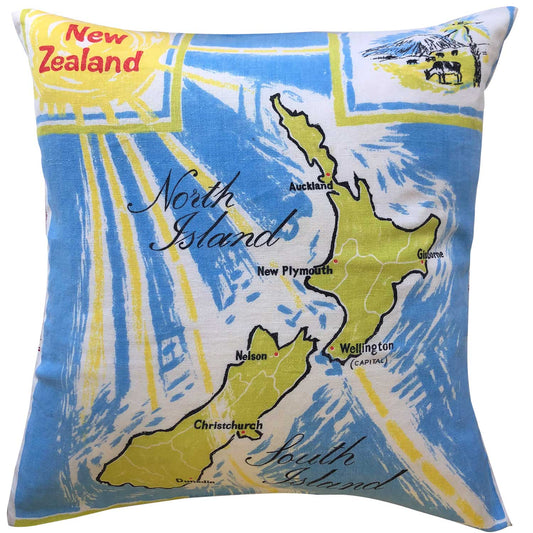New Zealand dairy teatowel cushion cover