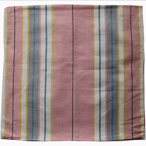 Love And West pink wide stripe linen teatowel cushion cover 