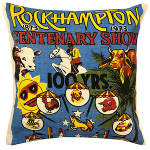 Rockhampton souvenir teatowel cushion cover