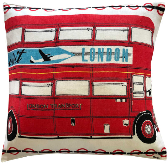 London Routemaster souvenir teatowel cushion cover
