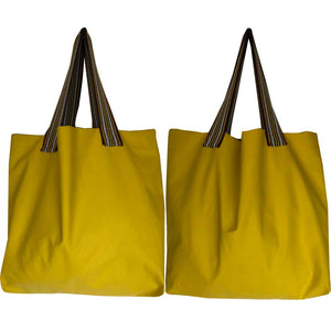 Yellow raincoat tote bag